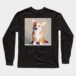 Corgi and Pastel Long Sleeve T-Shirt